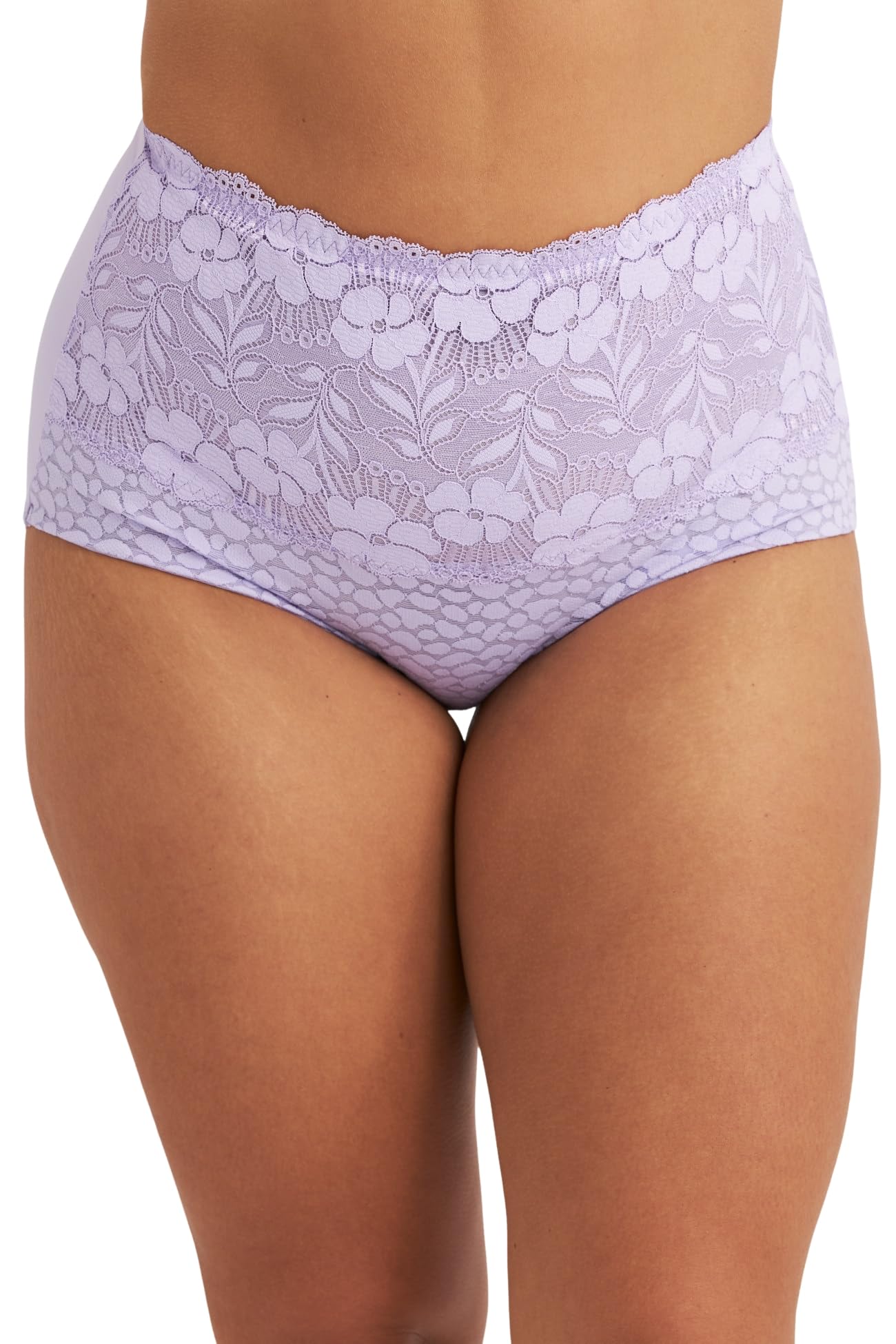 Miss Mary of Sweden Women's High Waisted Shapewear with Jacquard and Lace