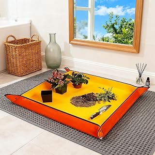 1 x Garden Mat Waterproof Plastic Succulent Herb Green Plants Potting Mat Non Slip Easy Clean for Balcony Patio Indoor