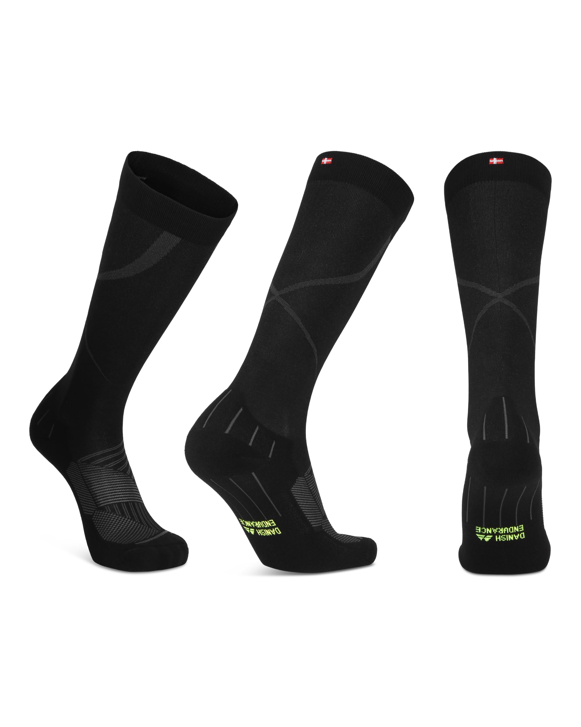 DANISH ENDURANCE Performance Compression Socks for Men & Women, 26-32 mmHg, Firm