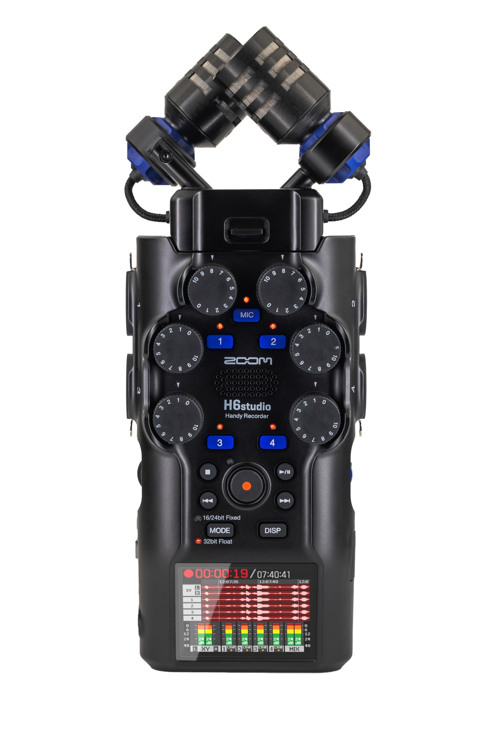 Zoom H6 Studio Handheld Recorder for Musicians, Filmmakers & Podcasters with Lar