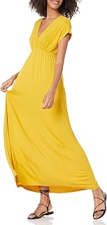 Amazon Essentials Maxi Abito con Vita Stretta (Disponibile in Taglie Forti) Donna