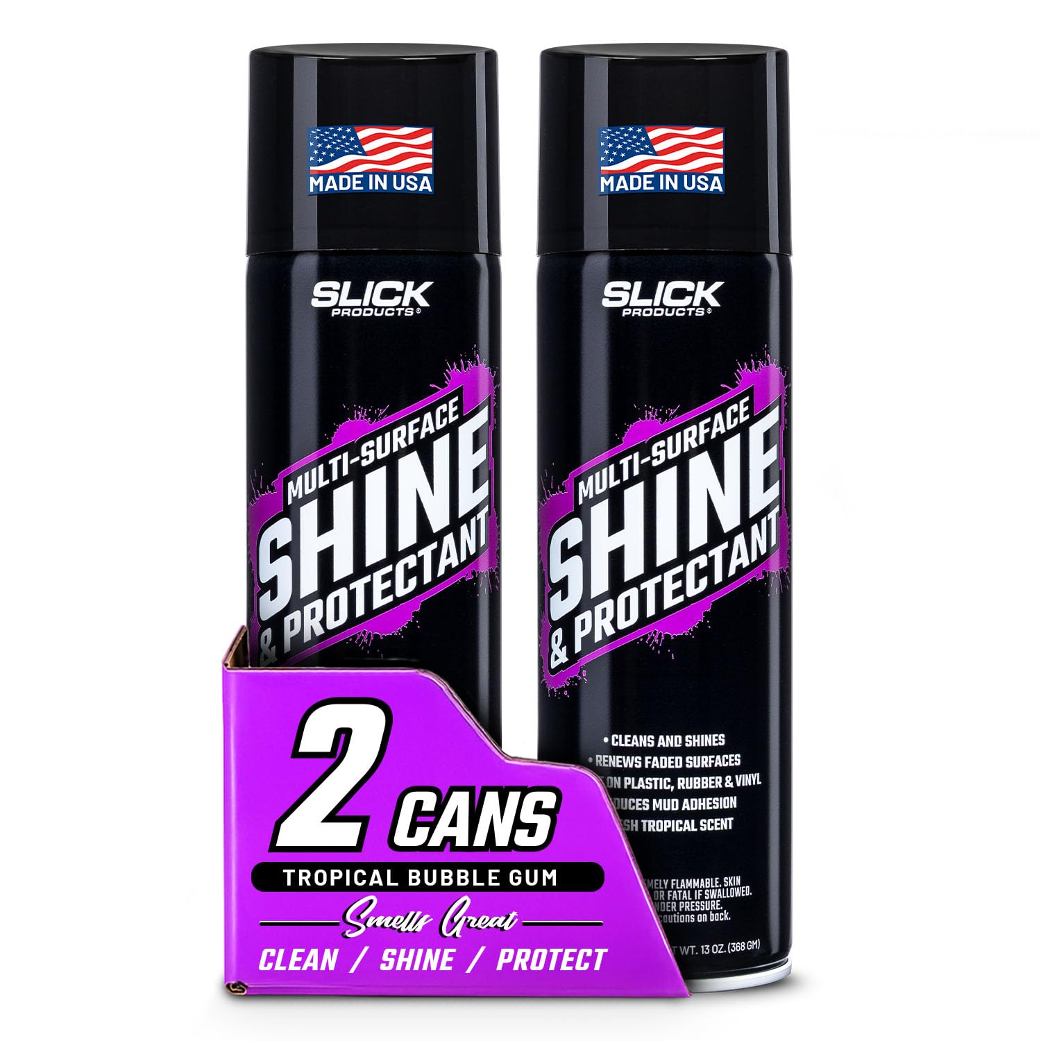 Slick Products Shine & Protectant High Gloss Coating Spray (2-Pack)