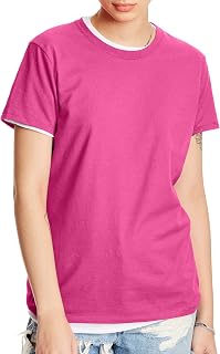 Hanes Women's Perfect-T Short-Sleeve T-Shirt, Women’s Crewneck T-Shirt, Women’s Short-Sleeve Cotton Tee