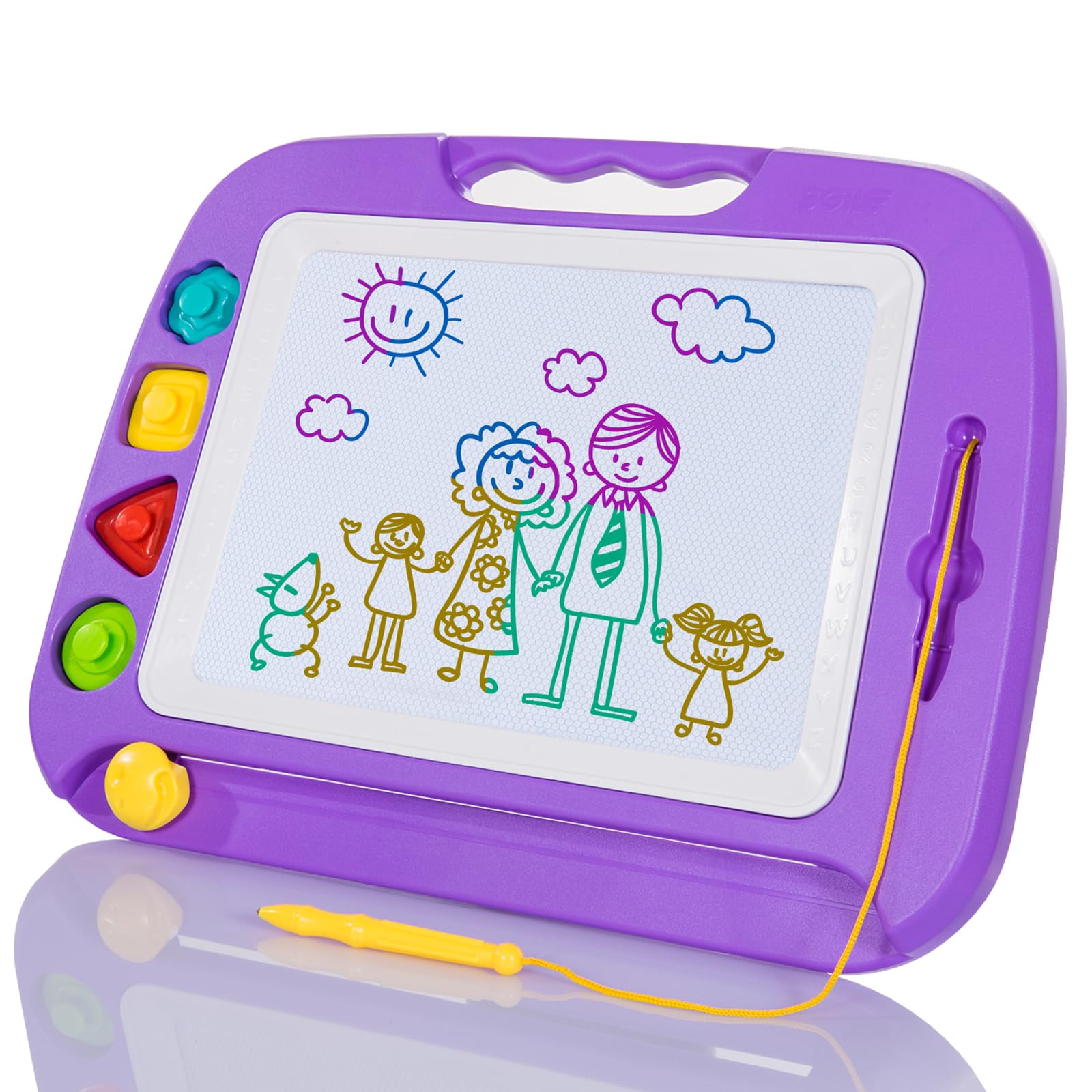 SGILE Magnetic Drawing Board Kids, Toddler Travel Toy Pad, Standard 25x18cm