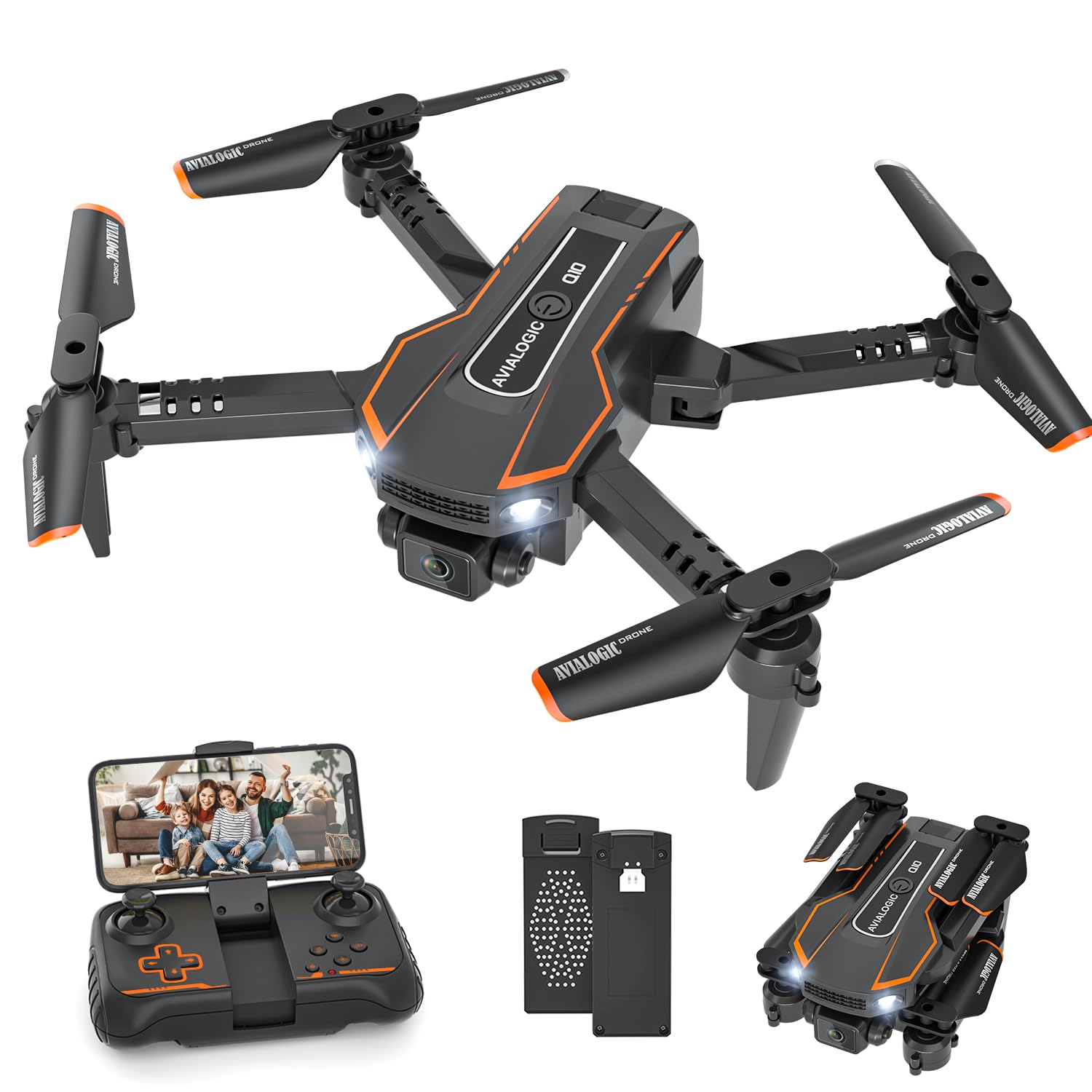 AVIALOGIC Mini Drone with Camera for Kids, Remote Control Helicopter Toys Gifts 