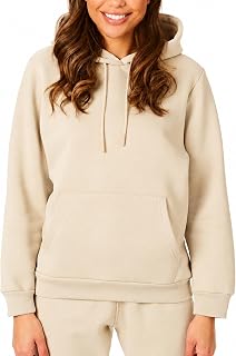 Light & Shade Women's Fleece Hoodie – Hoodie Pullover with Pocket and Drawstring, Comfortable Sweatshirt for Gym Sport Loungewear and Daily Use