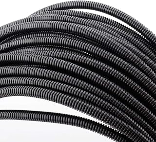 ZhiYo 100 FT 1/4" Wire Loom Split Tubing Auto Wire Conduit | Flexible Cover