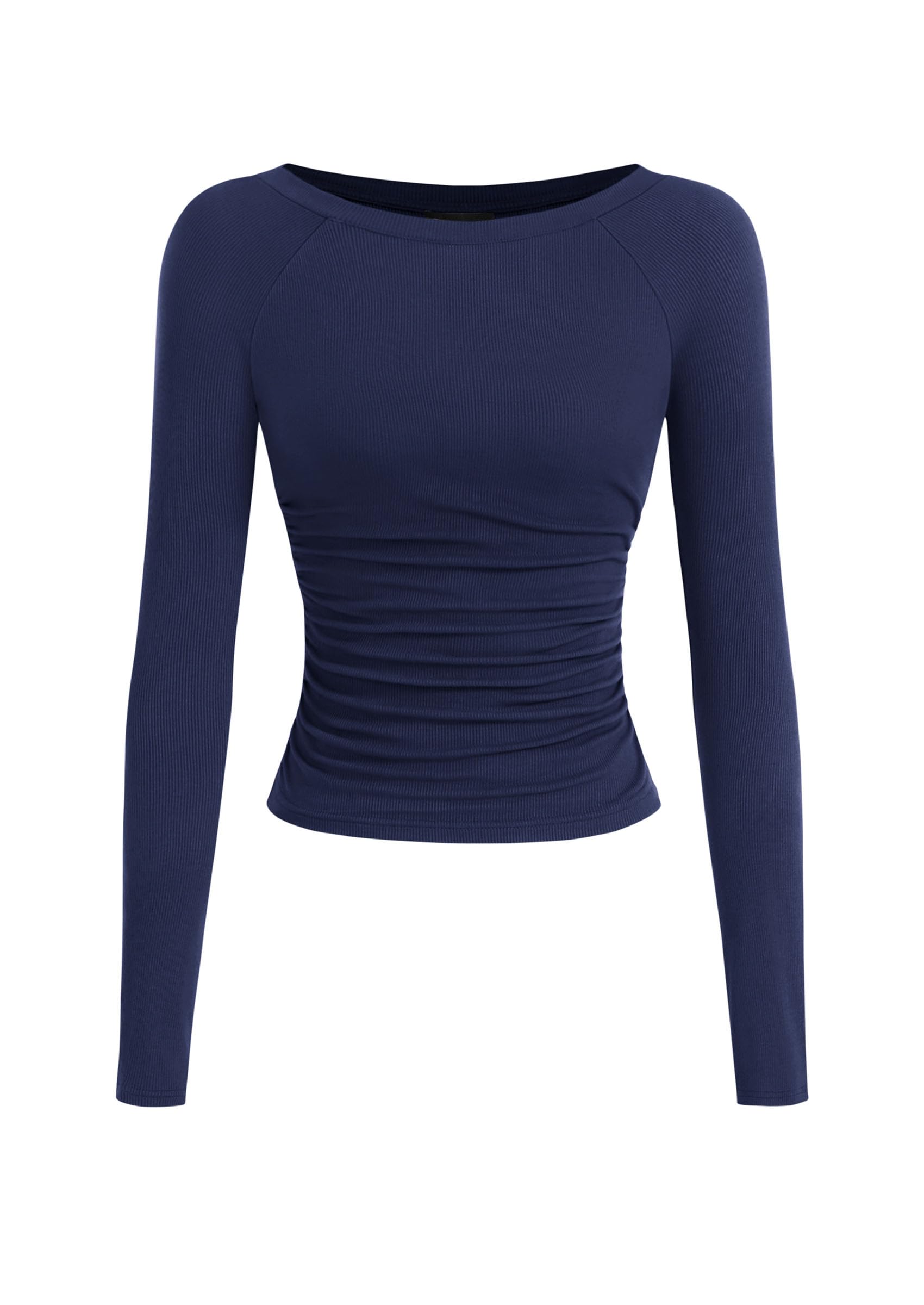 PRETTYGARDEN Camicie a maniche lunghe da donna 2025 autunno increspato lati scol