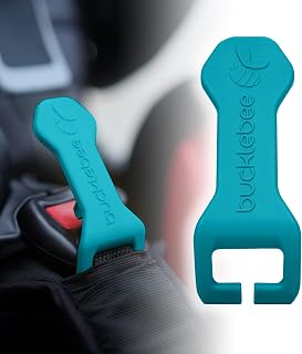 Bucklebee Easy Car Seat Buckle Release Aid for Children Unbuckle Car Seat Release Tool - Button Pusher - Opener for Nails - Buckle Release (1 Pack Teal)