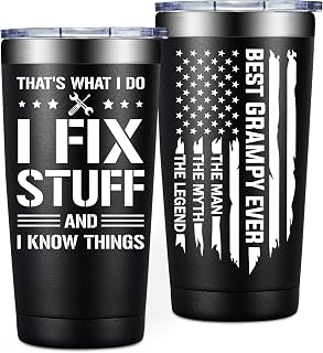 Fufendio Grampy Gifts - 20oz Best Grampy Ever Tumbler Cup