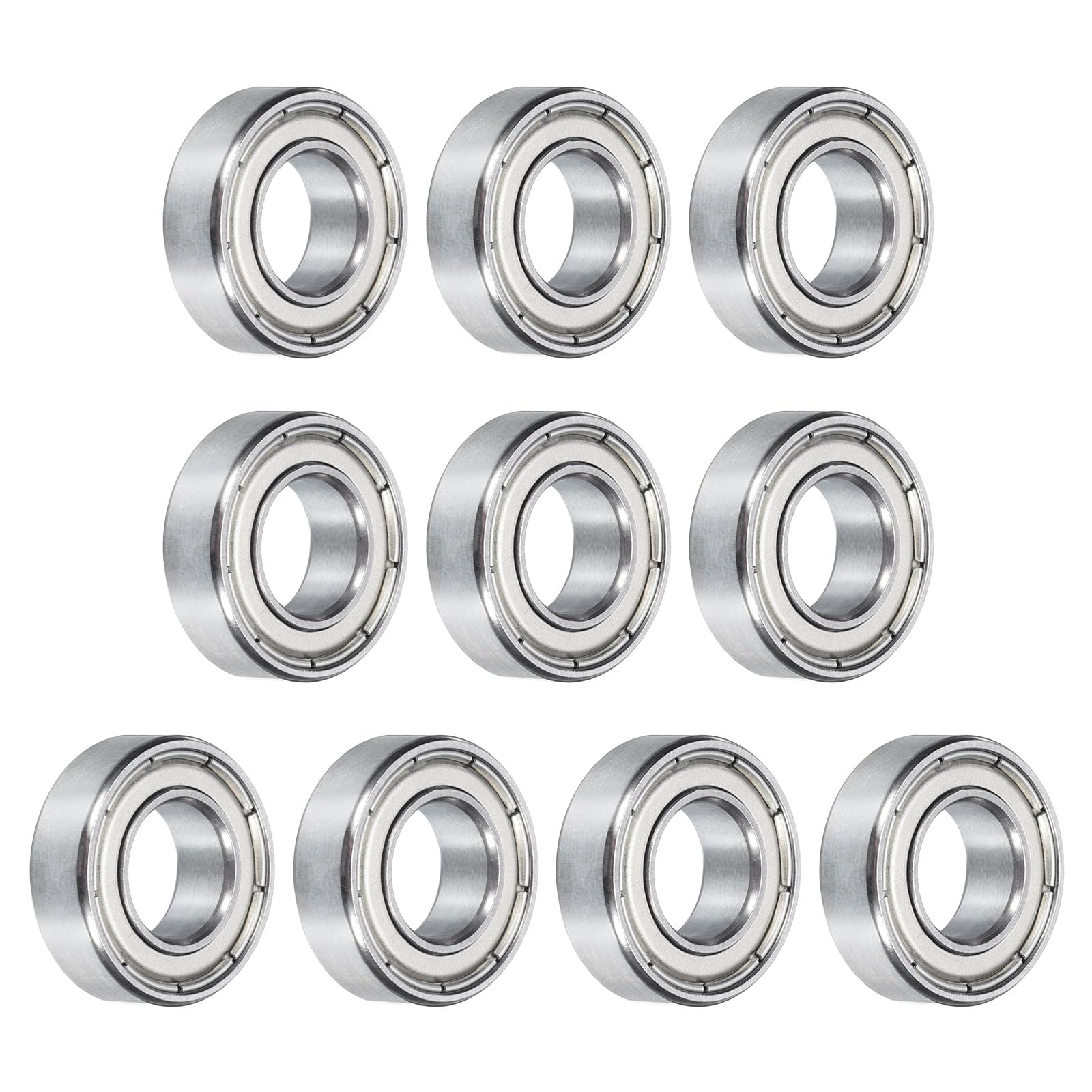 sourcing map 10pcs 688ZZ Bearing 8x16x5mm, Chrome Steel Double Shielded Miniatur