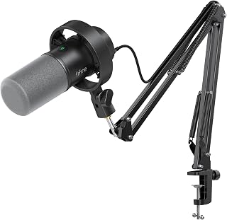 FIFINE AmpliTank K688CT Podcast Microphone Kit, USB/XLR Dynamic Vocal Mic | Streaming Mic with Boom Arm for PC/XLR Mixer, with Mute Button, Headphone Jack, Gain Knob, for Gaming Voice-Over Recording