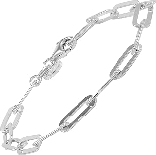 Silpada 'Falling Paperclips' Bracelet in Sterling Silver, 7.25"