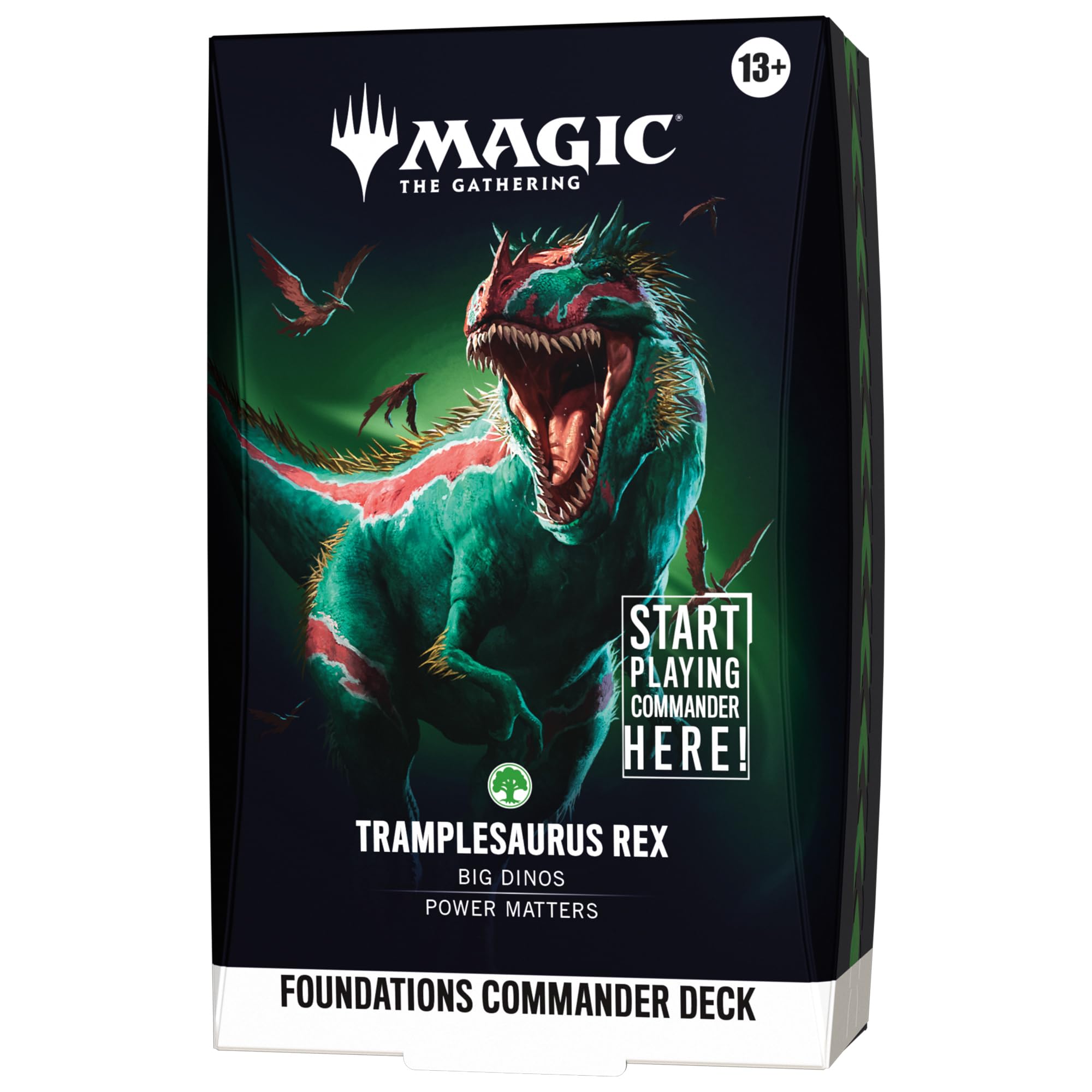 Magic: The Gathering Foundations Commander Deck - Tramplesaurus Rex | 100-Card D