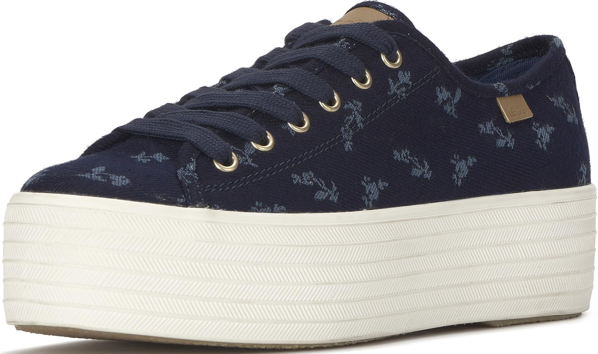 [Keds] 公式 TRIPLE UP CHAMBRAY FLORAL JACQUARD/CHARM | トリプル アップ シャンブレー フローラル ジャカード