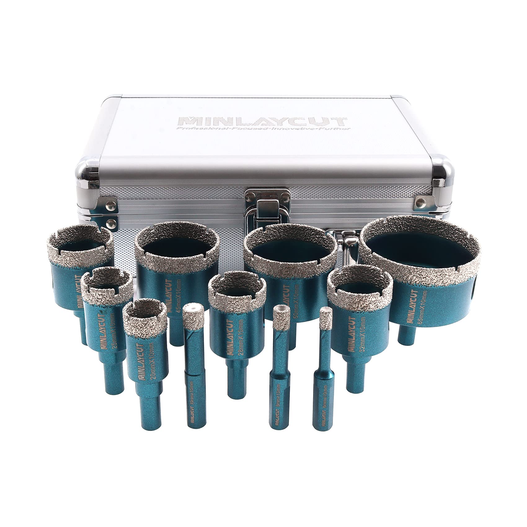 Porcelain Tile Drill Bits Set 6/8/10/20/25/28/32/35/45/50/65mm with Triangle Sha