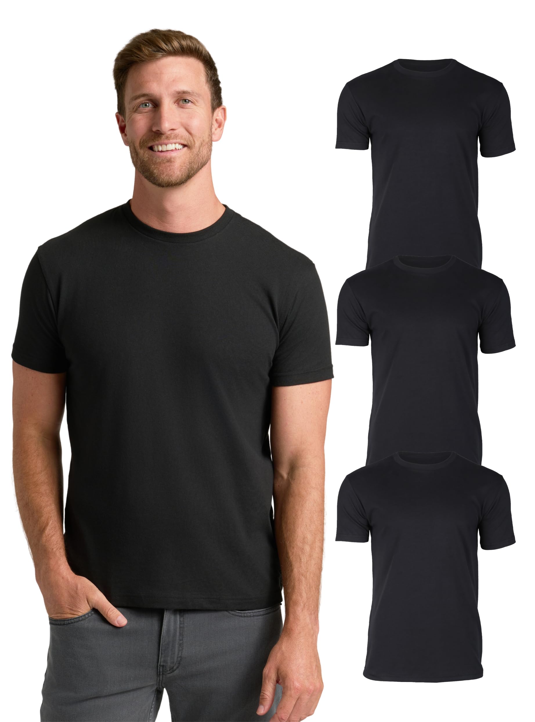 True Classic Mens T-Shirts – Short Sleeve Crew Neck