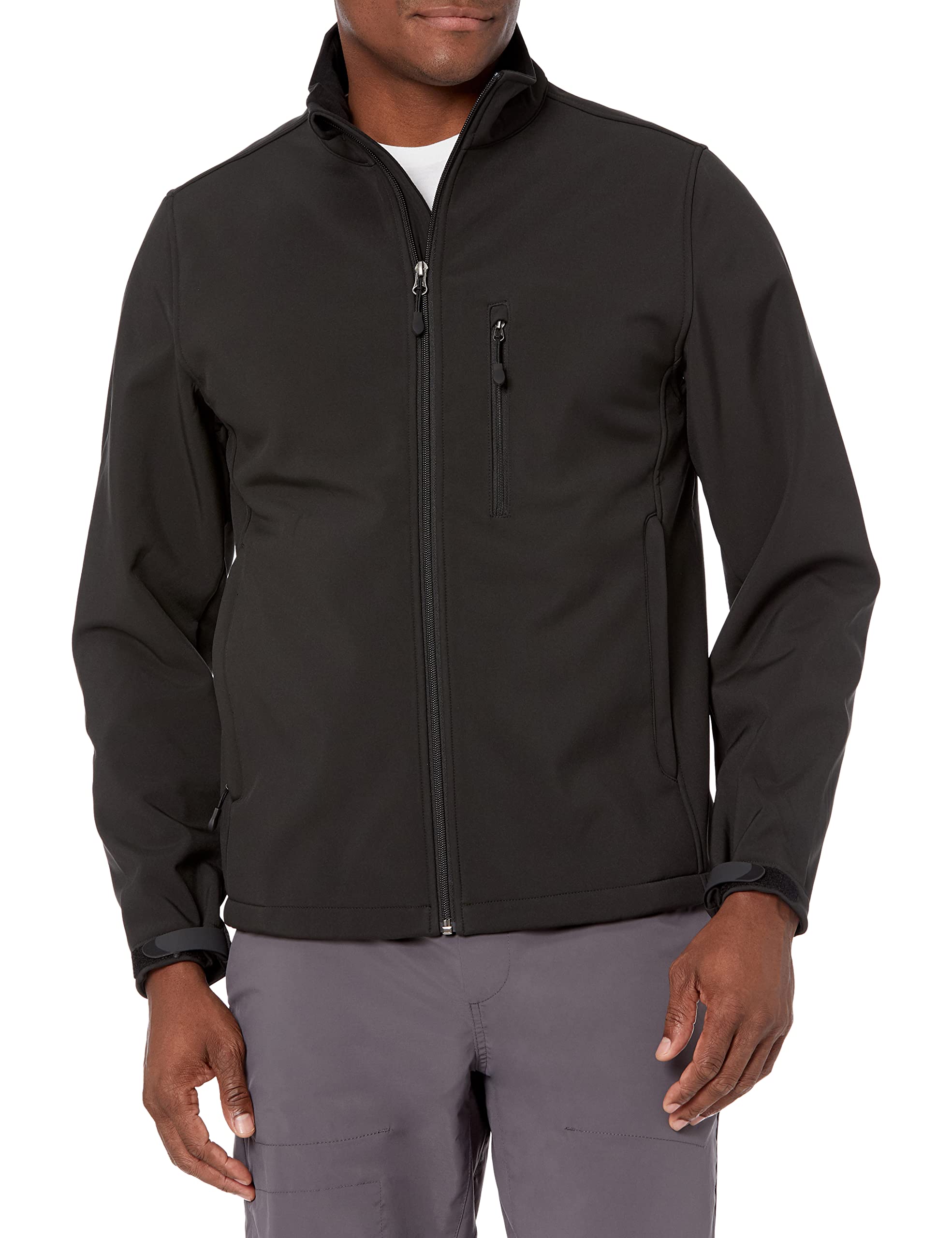Amazon Essentials Men's strong waterproof softshell jacket