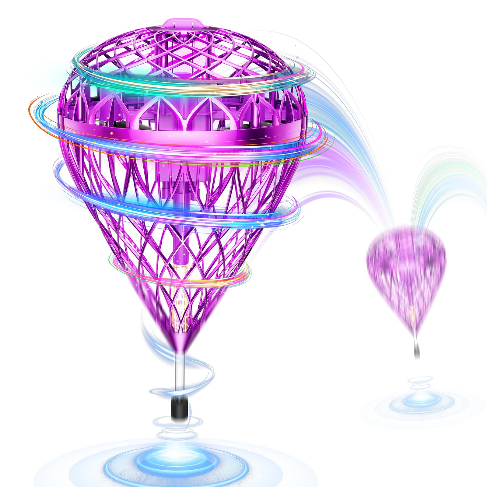 Flystars Flying Bouncing Toys, Cosmic Globe Flying Orb Ball Motion-Control Hover