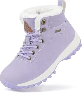 Mishansha Ankle Boots Winter Children Shoes Winter Warm Non-Slip for Boy Girl, Gr.24-36