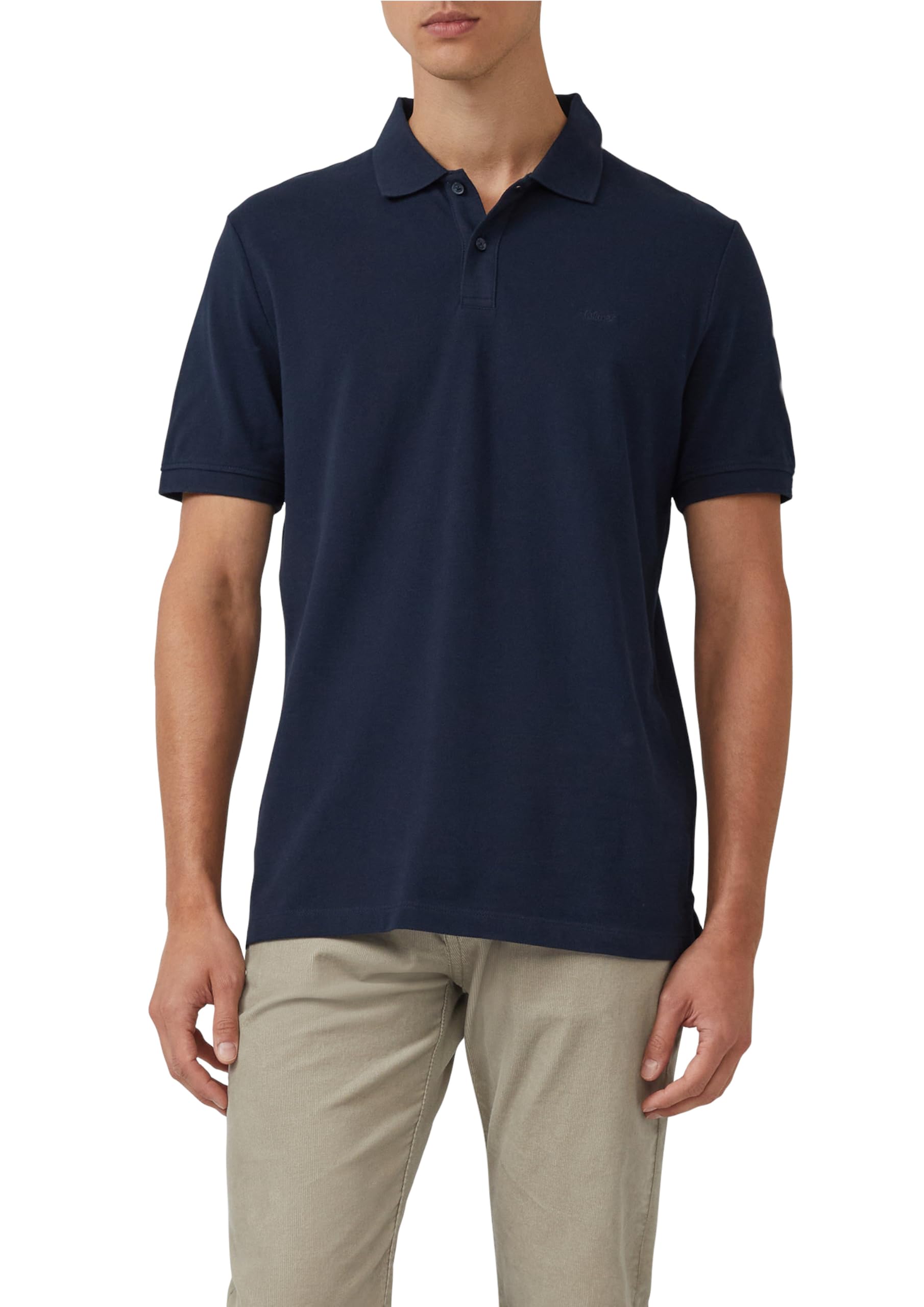s.Oliver Mens Polo Shirt - Regular Fit Pique Logo Embroidery