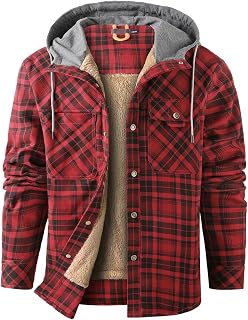 Mr.Stream Woodman Men's Hooded Shirt Plaid