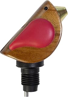 Songbird Specialties Singing Bird Wine Bottle Pourer, Red | It chirps as you pour and gets guests smiling. A fun wine gift for bird lovers, wine lovers, and anyone who entertains.