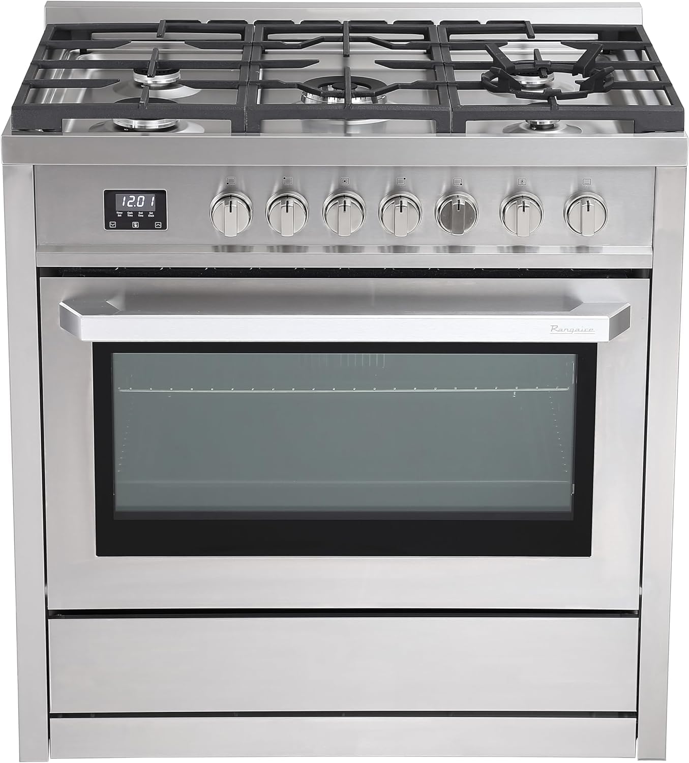 Rangaire RRG361TS 36" Gas Range with Timer, Stainless Steel | Sealed Burners, Co