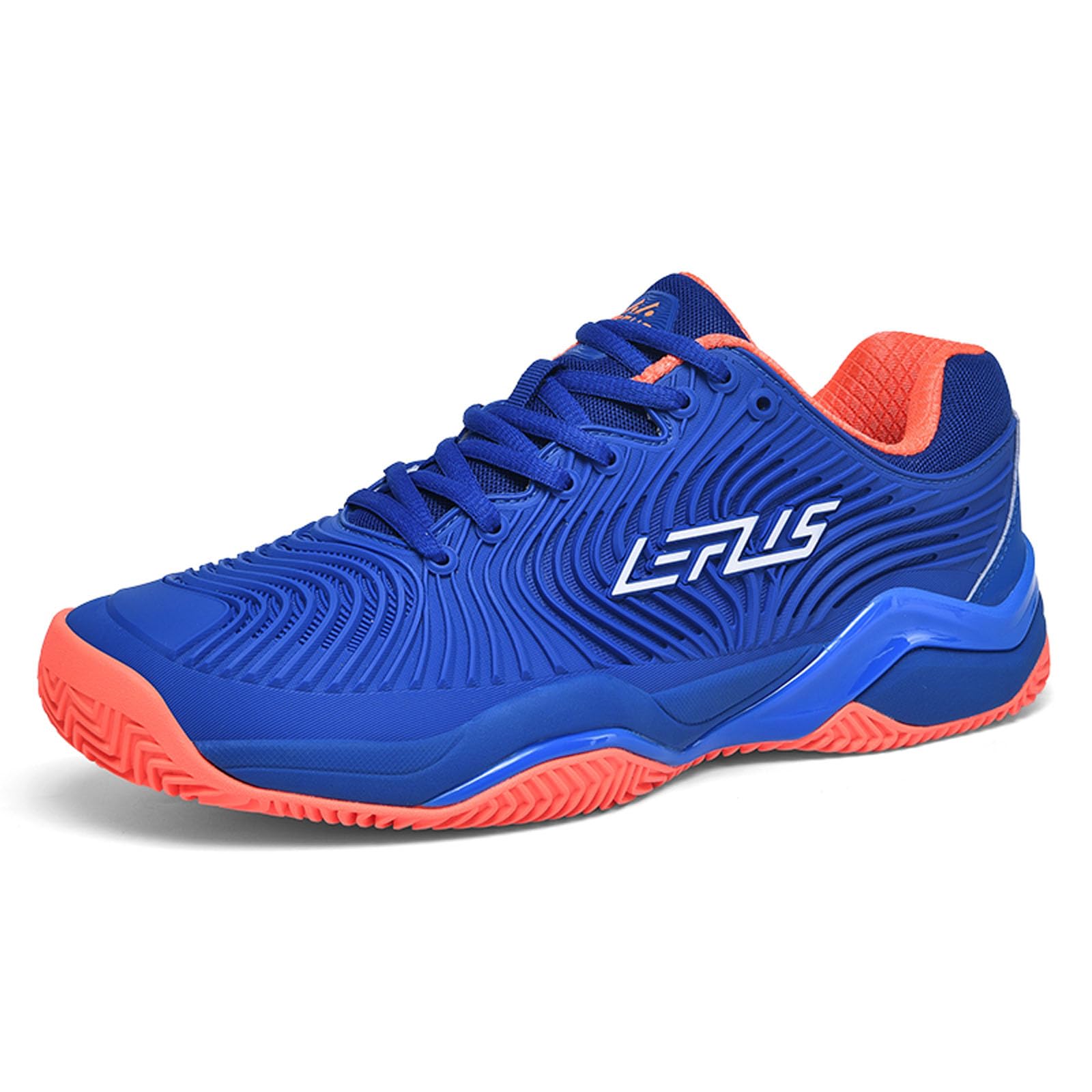 BLBK Men's Tennis Shoes, Badminton Shoes, Cushioned, Breathable Court Shoes, Squ