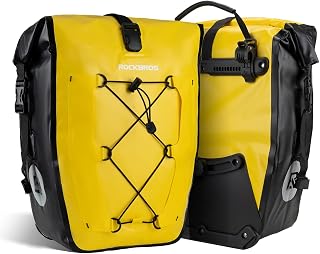 ROCKBROS Bike Pannier Bag 100% Waterproof, 25L-32L Rear Rack Bike Bag