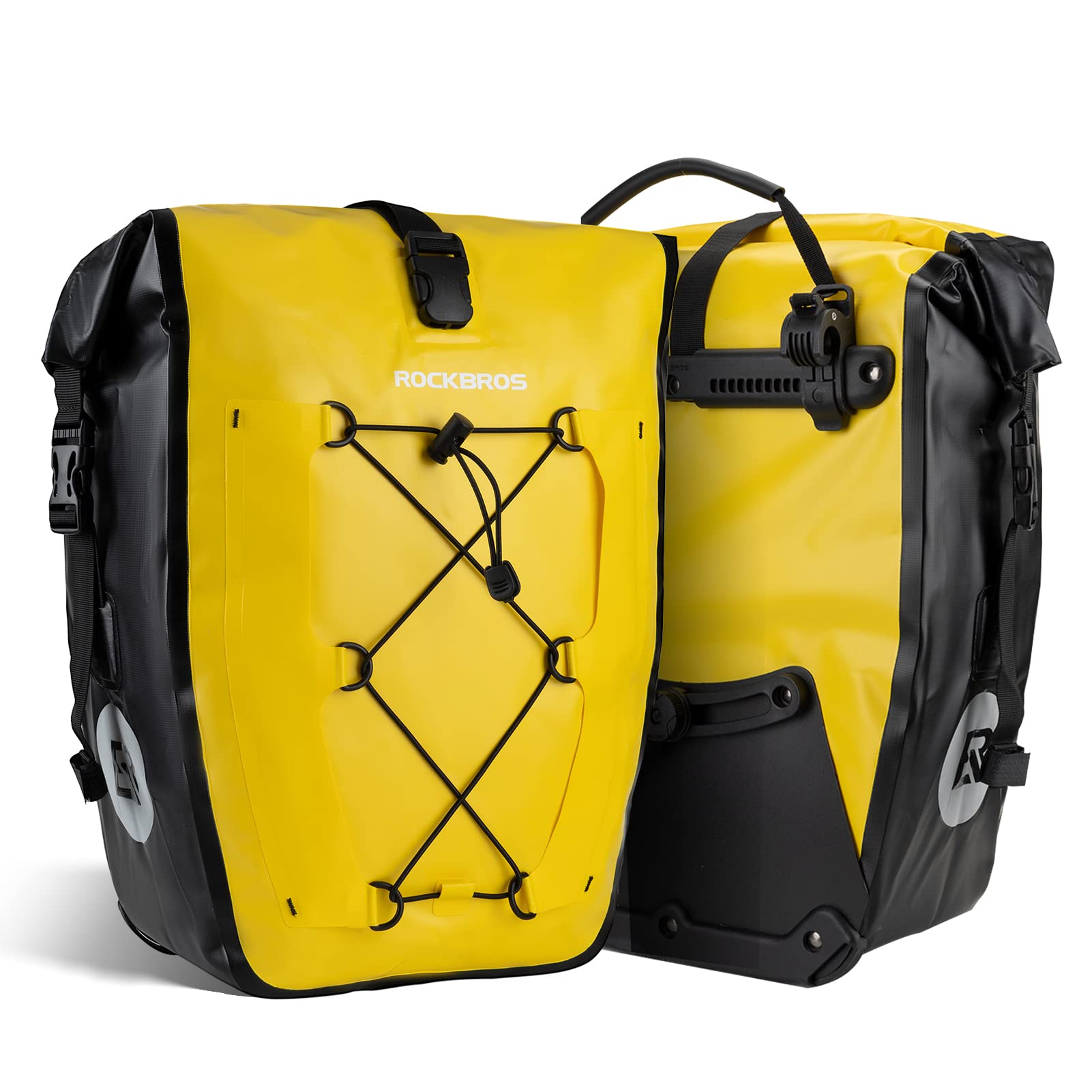 ROCKBROS Bike Pannier Bag 100% Waterproof, 25L-32L Rear Rack Bike Bag