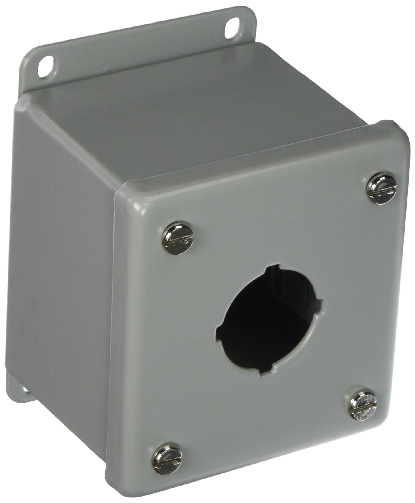 Hoffman E1PB Enclosure for 1 30.5 mm Pushbutton, Steel, Gray