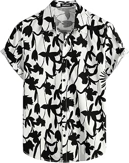 VATPAVE Mens Hawaiian Shirt Beach Summer Shirts