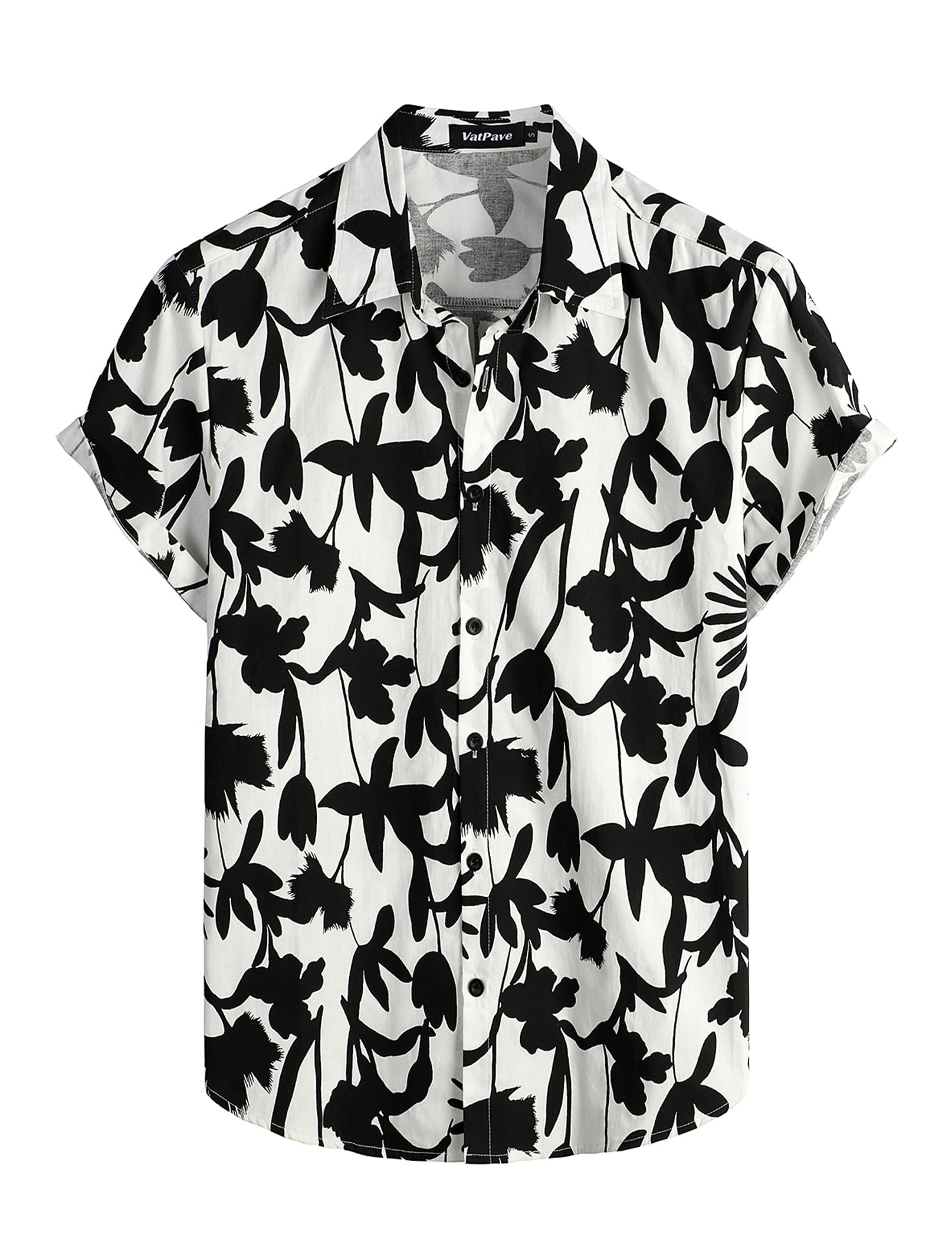 VATPAVE Mens Hawaiian Shirt Beach Summer Shirts