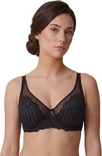 Selene, Mariluz Collection Women's Lace Minimizer Bra with Underwire and Non-Padded