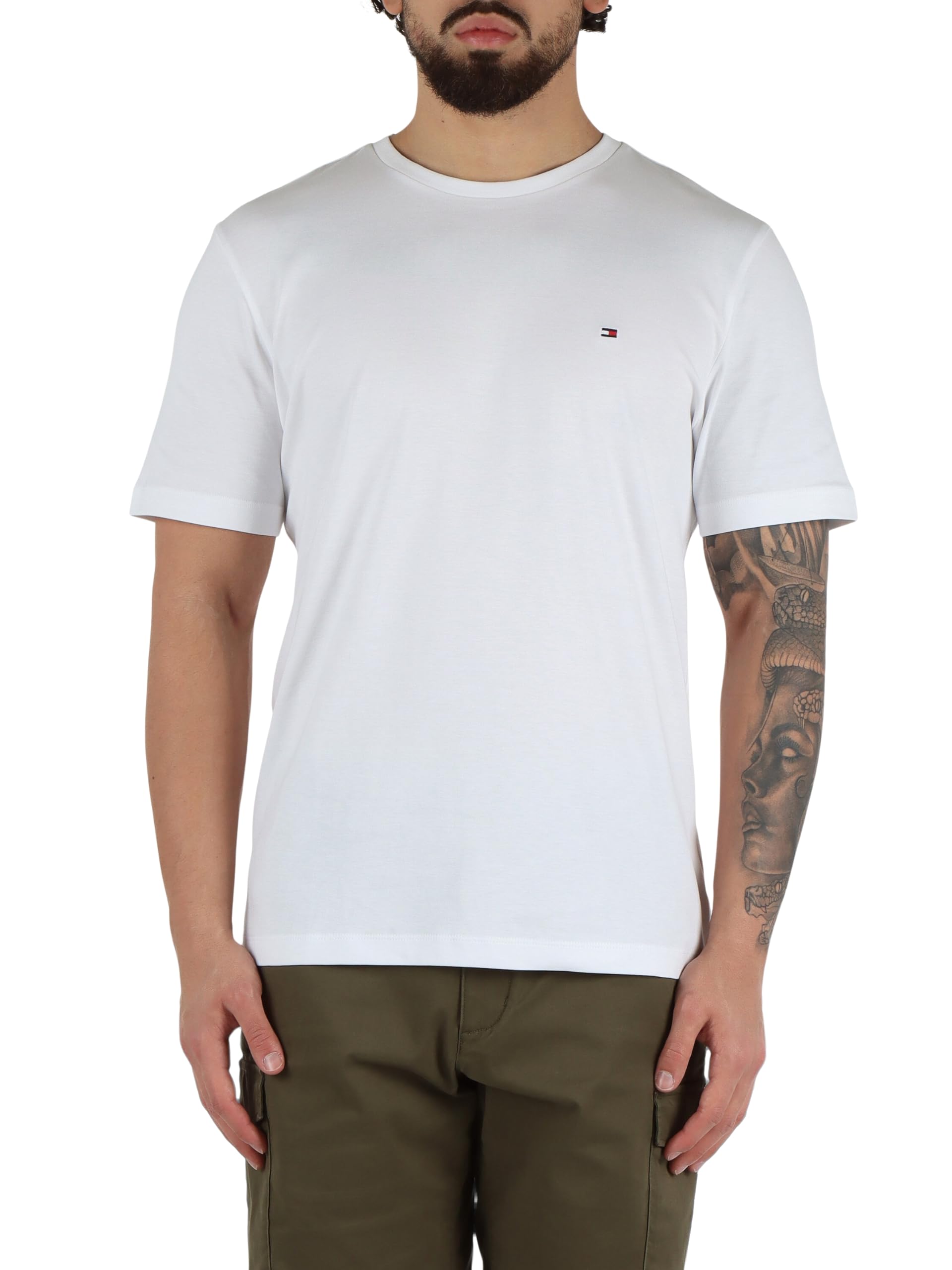 Tommy Hilfiger Men's Light Interlock Teemw0mw37508 T-Shirts (Pack of 1)