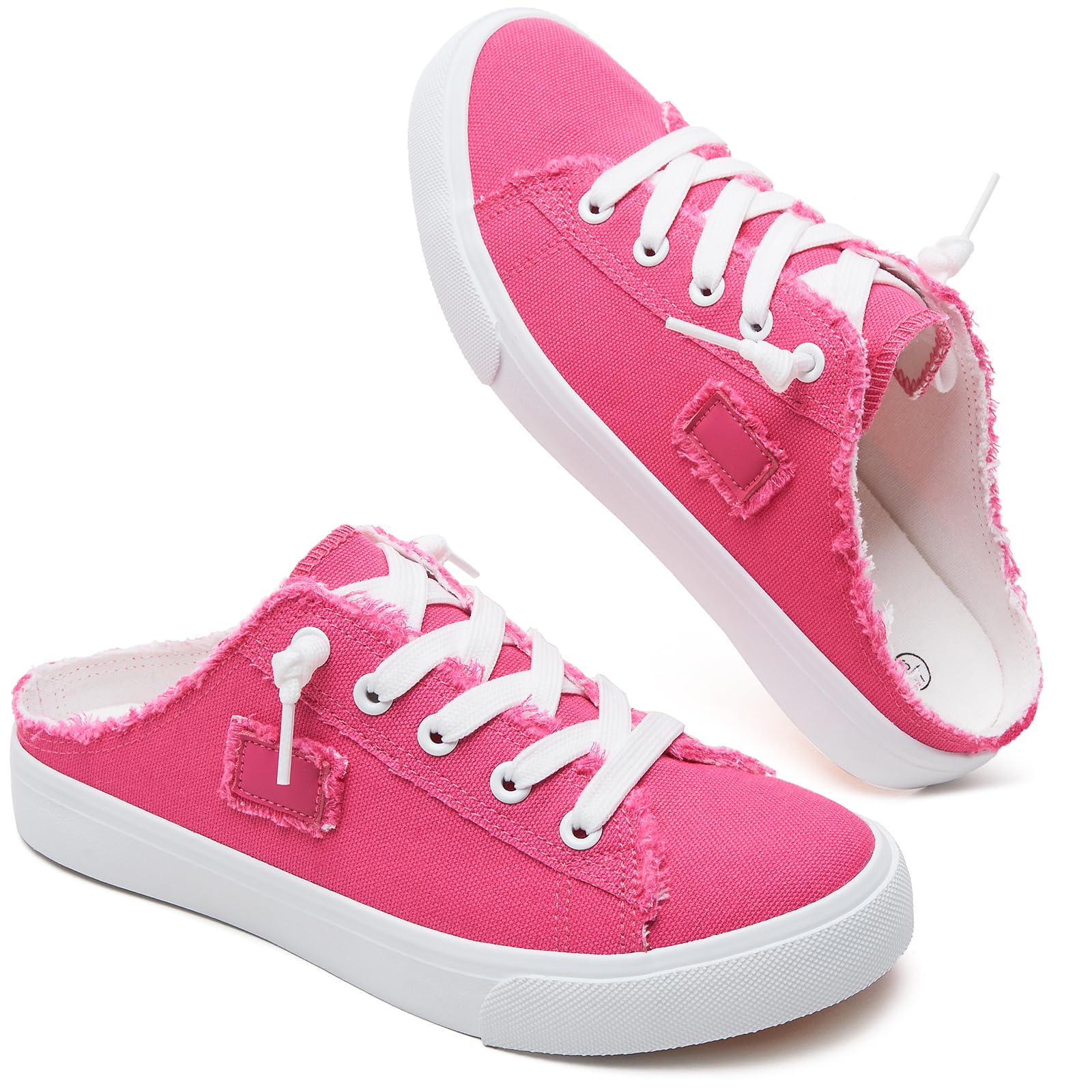 BENPAO Women's Slip on Sneakers Canvas Slip ons Shoes Fashion Comfortable Mules 