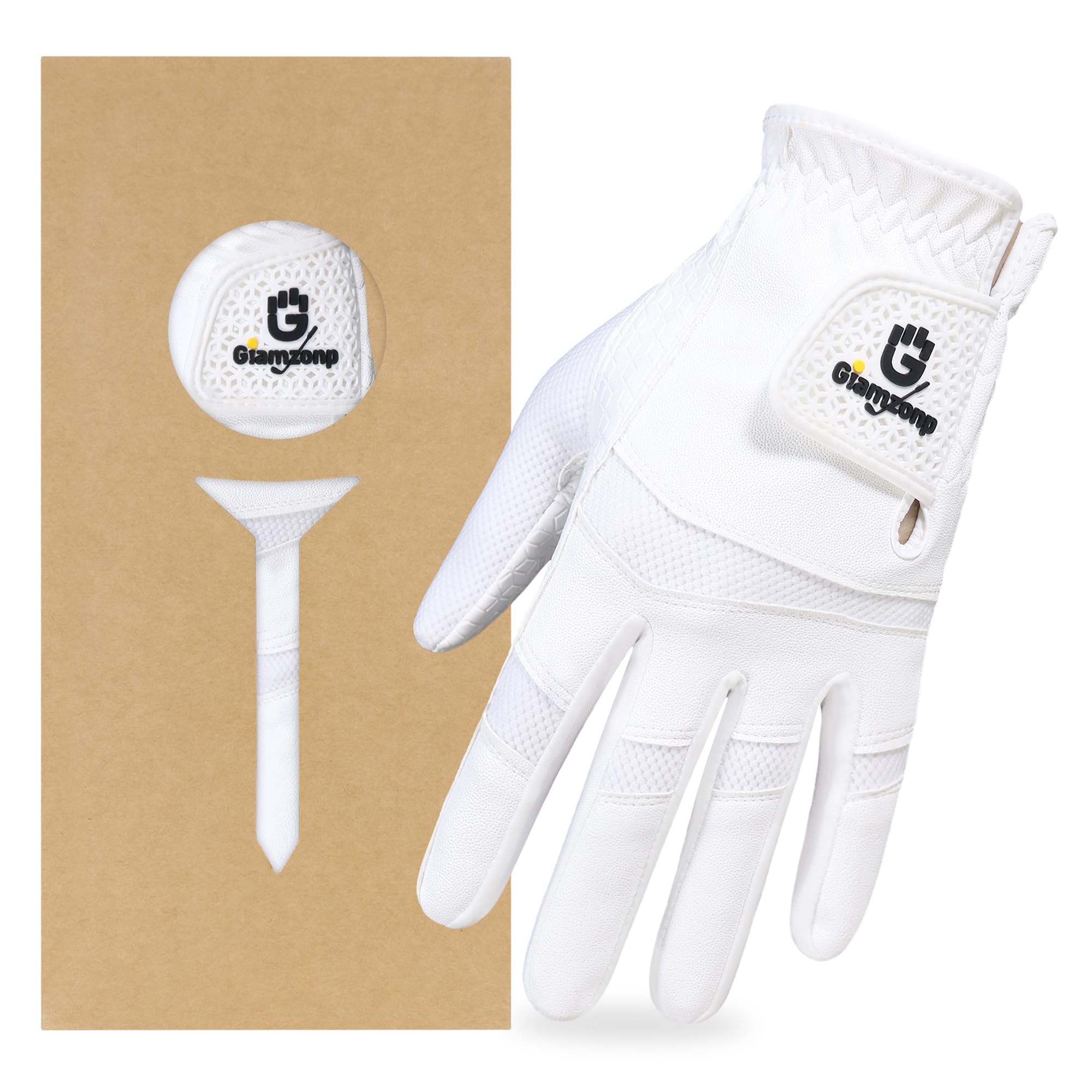 GIAMZONP Womens Golf Glove for Left or Right Hand 1 Pack, Breathable Lightweight