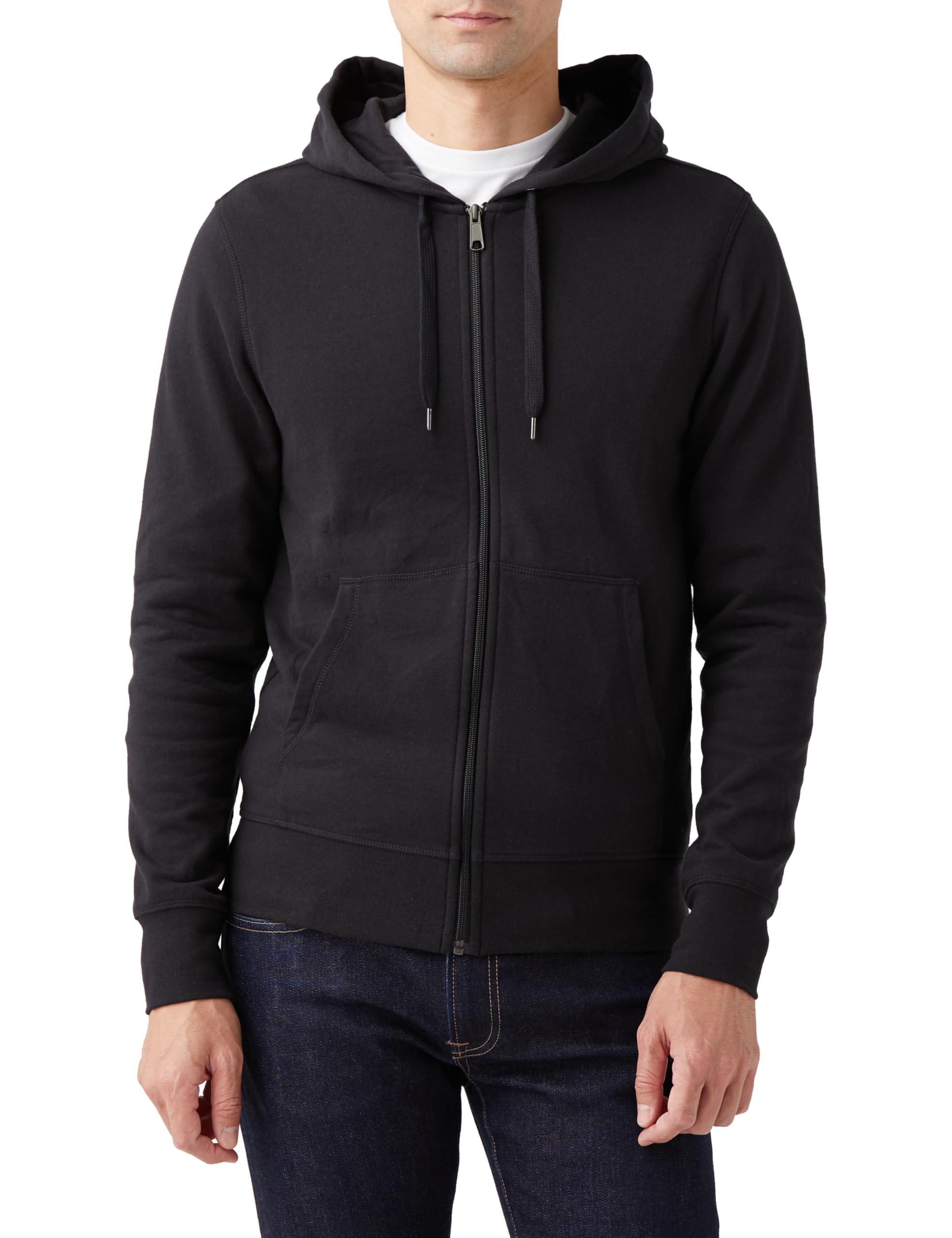 Amazon Essentials Zip-Up Hoodie, Lightweight, French Terry, Loose Fit, Men's