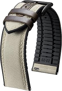 BINLUN Nylon Silikon Uhrenarmband für Armbanduhr