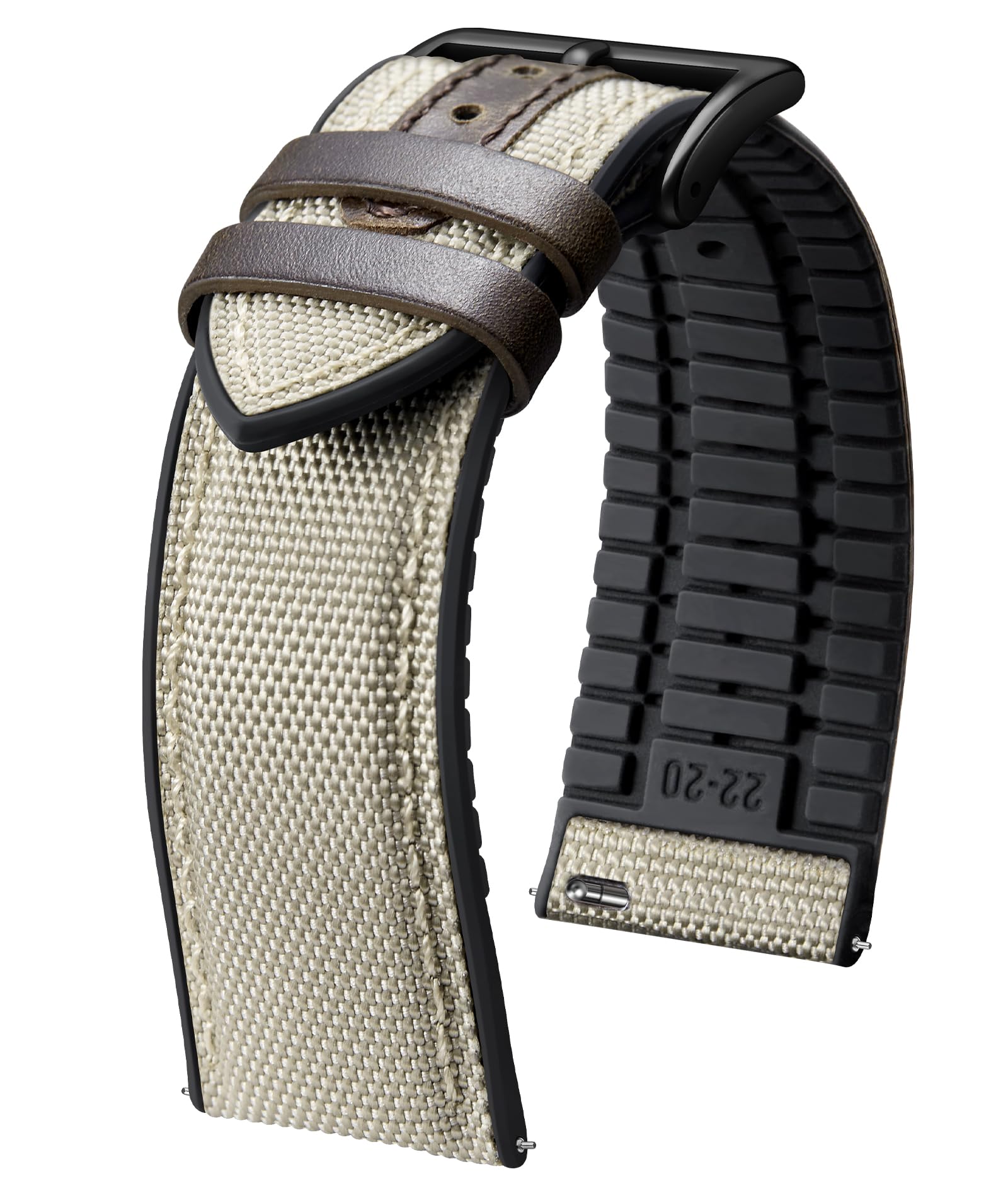BINLUN Nylon Silikon Uhrenarmband für Armbanduhr