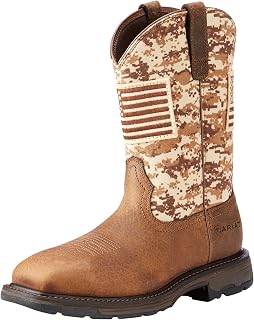 Ariat Men's Patriot St Earth/Sand Camo Work Shoes