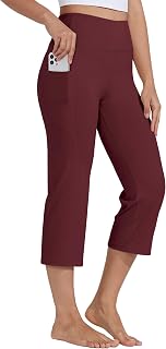 Willit Women High Waist Yoga Leggings Straight Leg Athletic Workout Leggings 21"