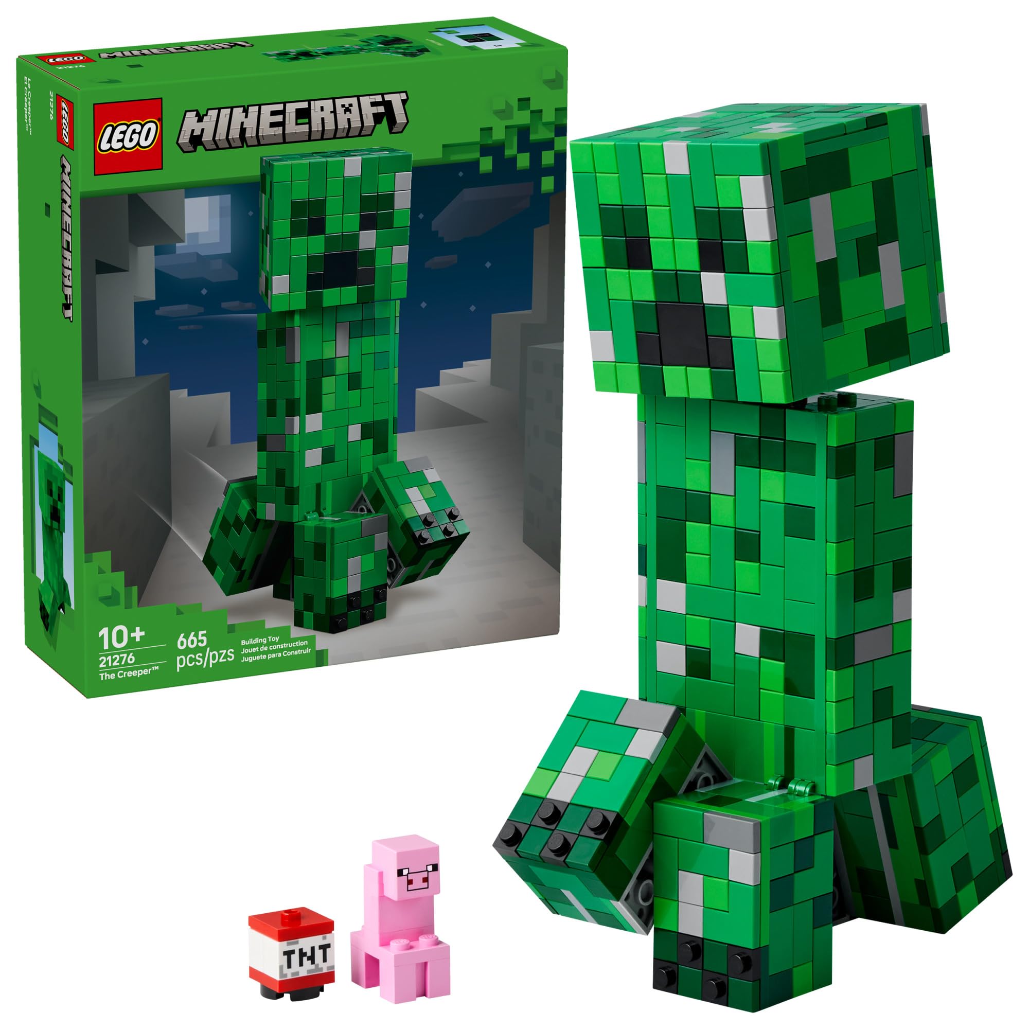 LEGO Minecraft The Creeper Kids Building Toy - Minecraft Toy for Boys & Girls, A