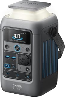 Anker SOLIX C300 DC Portable Power Station, 288Wh, 300W, Outdoor Camping | 288Wh LiFePO4 Battery, 300W Solar Generator for UPS, Travel, and Emergency Use (No Wall Charger Included)