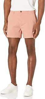 Amazon Essentials Men's Slim-Fit 5" Lightweight Comfort Stretch Oxford Cotton Shorts