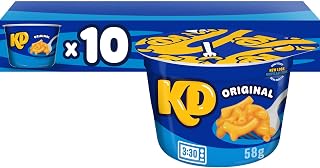 Kraft Dinner Original Macaroni & Cheese Snack Cups, 10 ct Pack, 58 g Cups