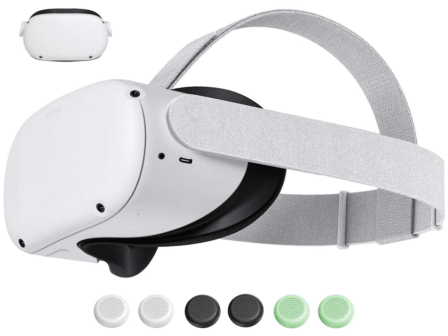 Original Replacement Head Strap for Meta Oculus Quest 2, Enhanced Comfort and Ga