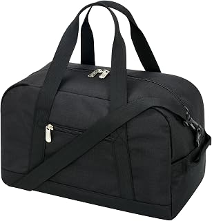 YoKelly Small Duffle Bag 14 inch Carry On Mini Duffel Bag Lightweight for Travel Gym Sport-Black