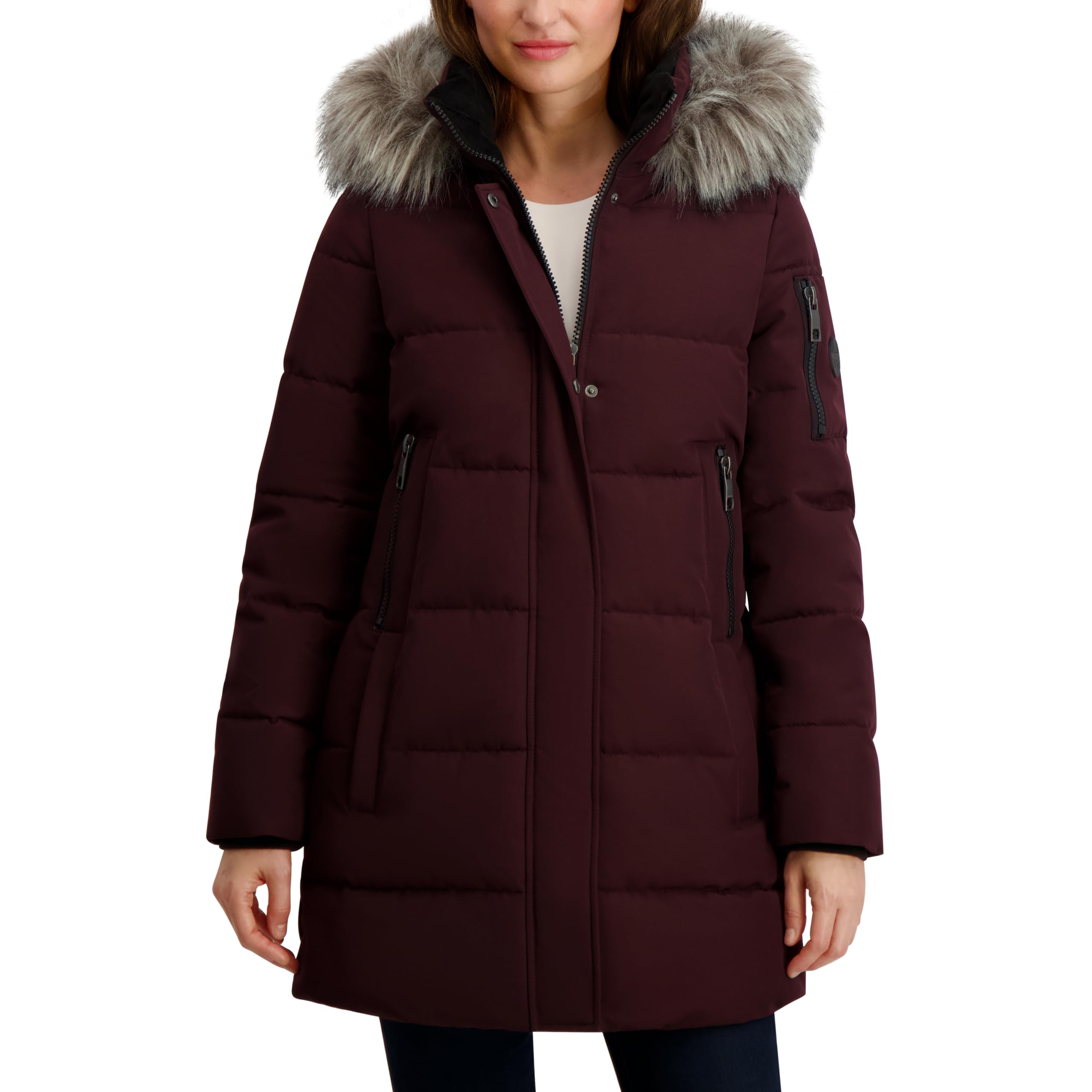 Nautica Women's Soft Mist Heavyweight Puffer Coat